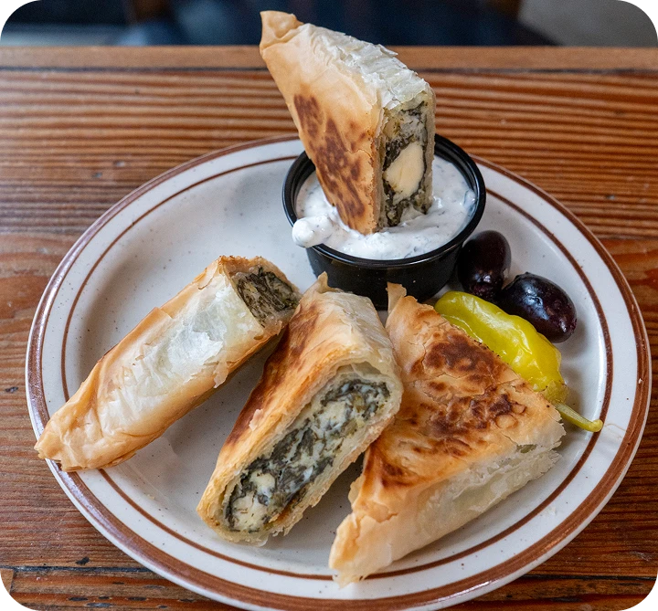 Greek catering platter